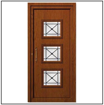 Πόρτα Εισόδου Pvc 6404