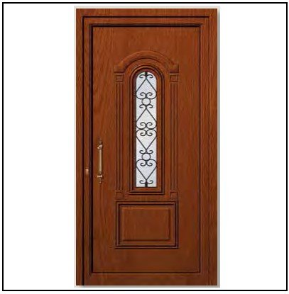 Πόρτα Εισόδου Pvc 6423