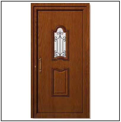 Πόρτα Εισόδου Pvc 6452