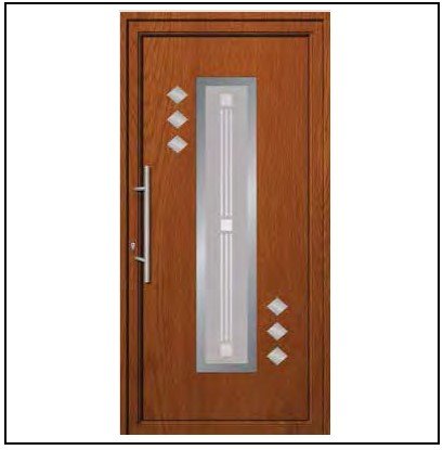 Πόρτα Εισόδου Pvc 6504