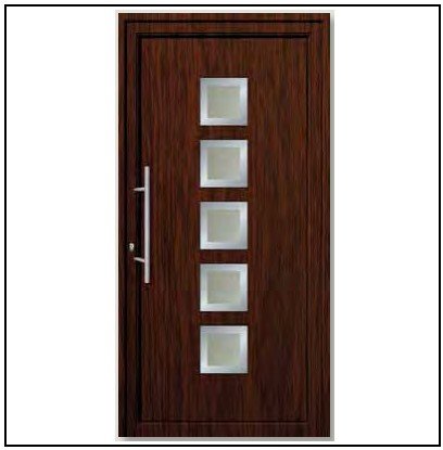 Πόρτα Εισόδου Pvc 6581