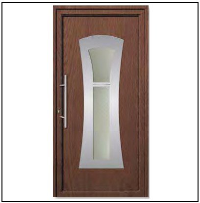 Πόρτα Εισόδου Pvc 6601