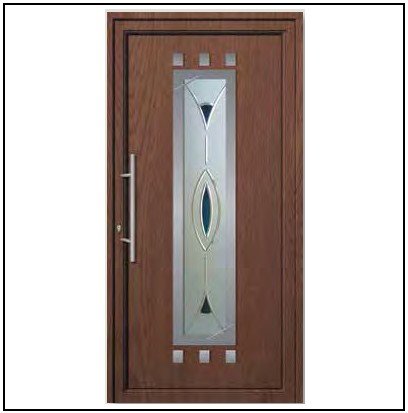 Πόρτα Εισόδου Pvc 6644