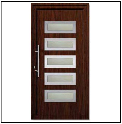 Πόρτα Εισόδου Pvc 6681