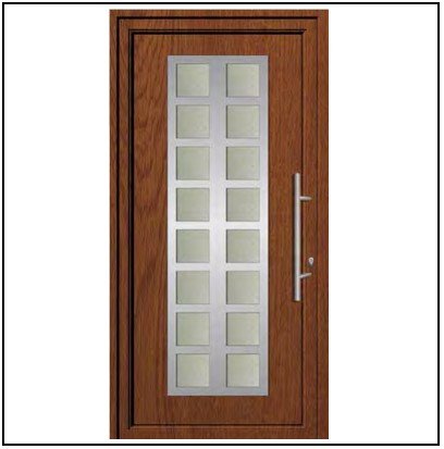 Πόρτα Εισόδου Pvc 6711