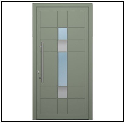 Πόρτα Εισόδου Αλουμινίου Optimum 4670