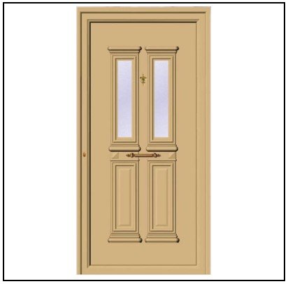 Πόρτα Εισόδου Αλουμινίου Πρεσσαριστή 3782