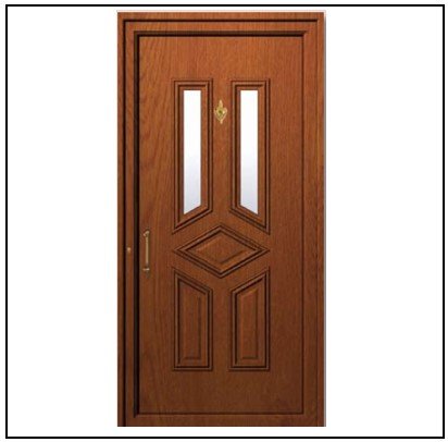 Πόρτα Εισόδου Αλουμινίου Πρεσσαριστή 3698