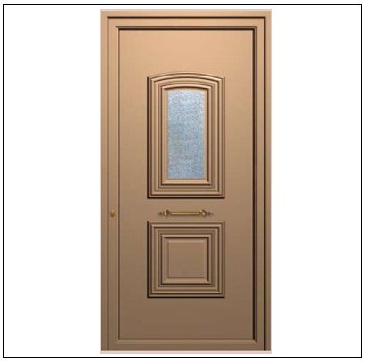 Πόρτα Εισόδου Αλουμινίου Πρεσσαριστή 3713