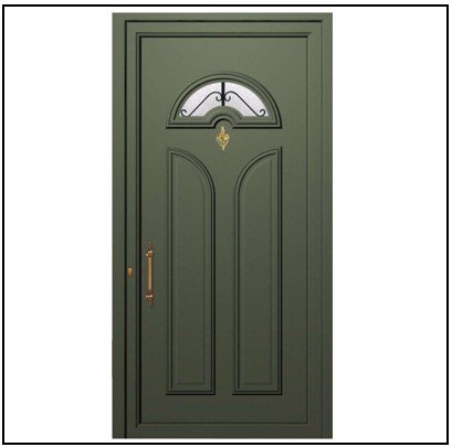 Πόρτα Εισόδου Αλουμινίου Πρεσσαριστή 3746