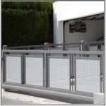 Κάγκελο Μπαλκονιού Σιδήρου Με Λαμαρίνα 155004