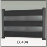 Κάγκελο Μπαλκονιού με Τάβλες  Deck Αλουμινίου 151009